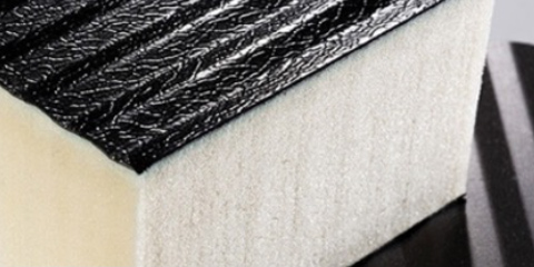 Close-up of a rigid foam.