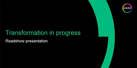Covestro Q1 2025 IR Roadshow Presentation "Transformation in progress"