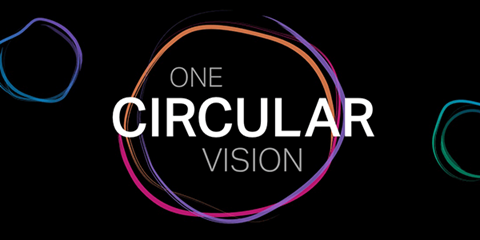 One circular vision slogan
