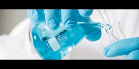 Chemicals in an Erlenmeyer flask